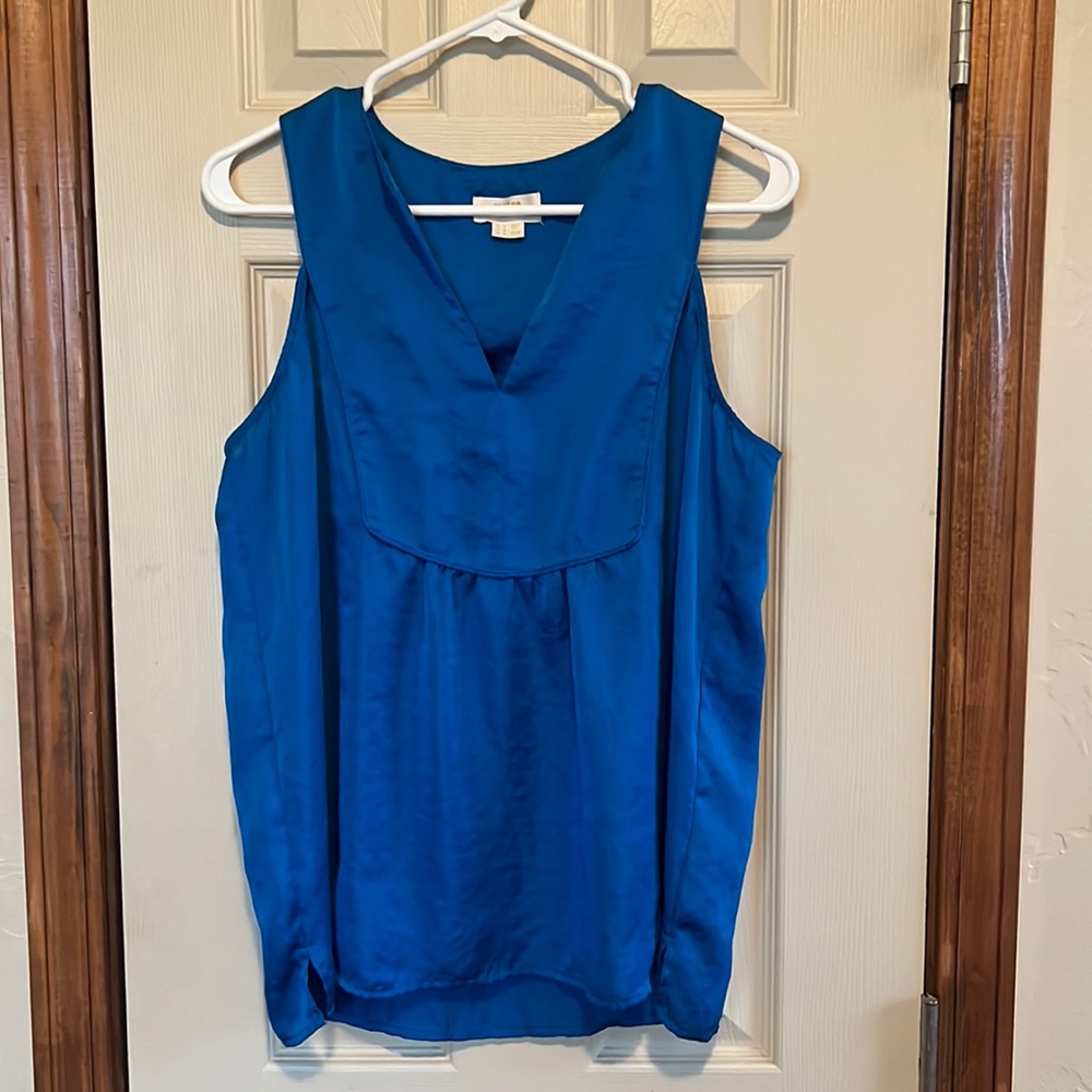 Maeve by Anthropologie- Short Sleeve royal blue top- size 10